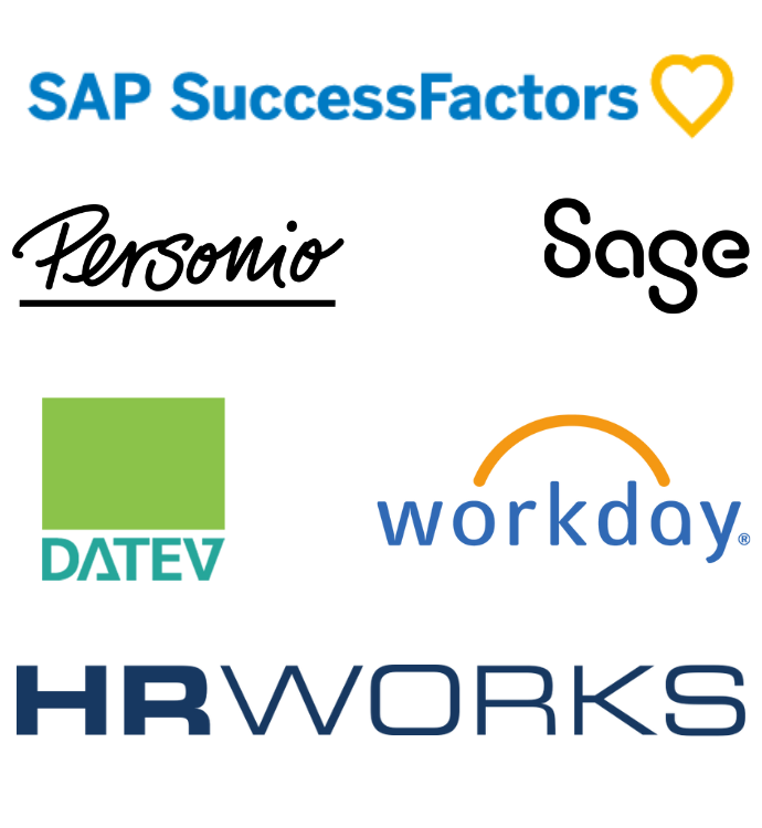 Logos Easy Pension Verwaltungssoftware für HR Tools Personio, Datev, SAP, HRworks, Sage